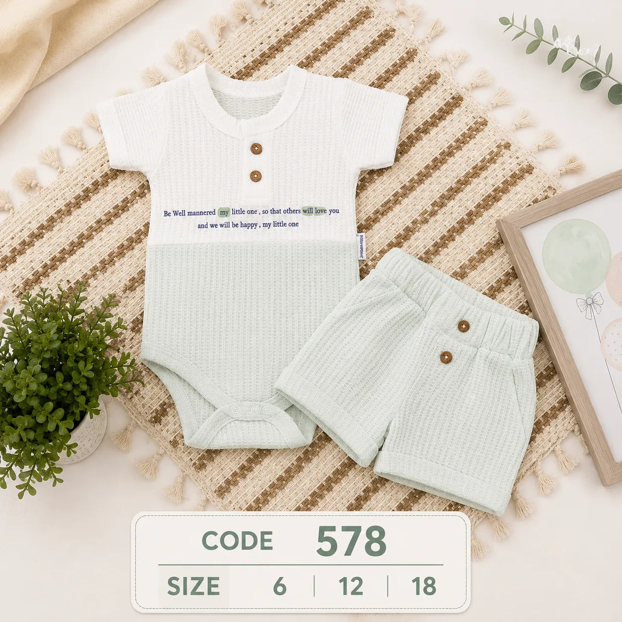 code 578 ☀️ طقم شورت صيفي إيفين