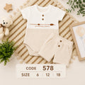 code 578 ☀️ طقم شورت صيفي إيفين